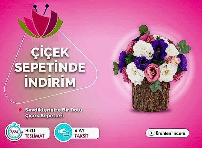 Çiçek Sepetinde İndirimler