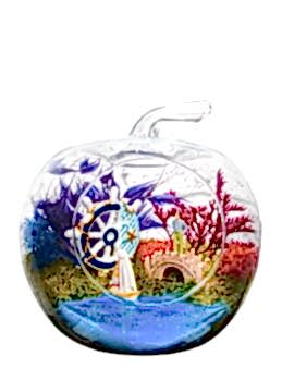 Akdeniz Konsepti Yapay Teraryum Terarium çiçek gönder