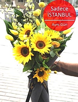 Ayçiçeğimsin Çiçek Buketi Aranjmanlar çiçek gönder